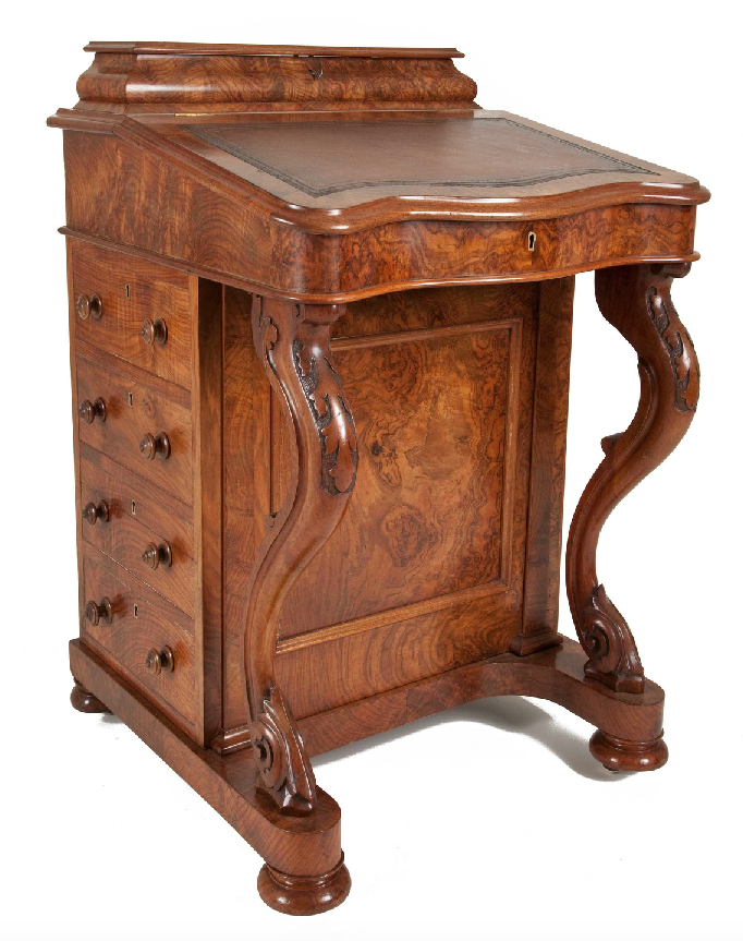 Davenport top writing desk