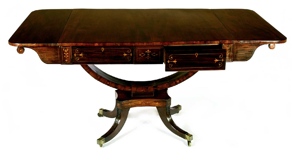 x SOLD: Regency Mahogany Sofa Table
